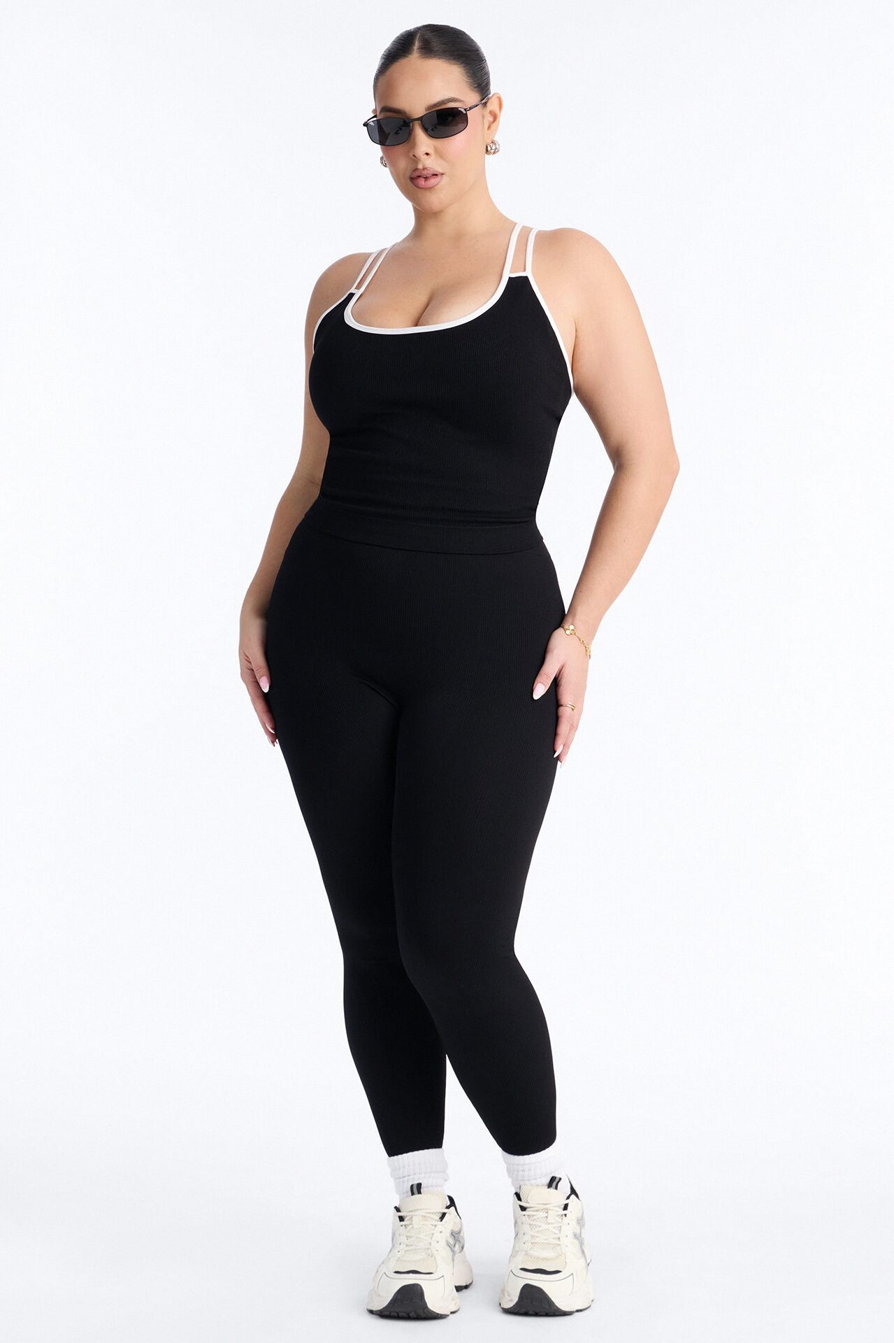 High Impact Seamless Legging Set - Black