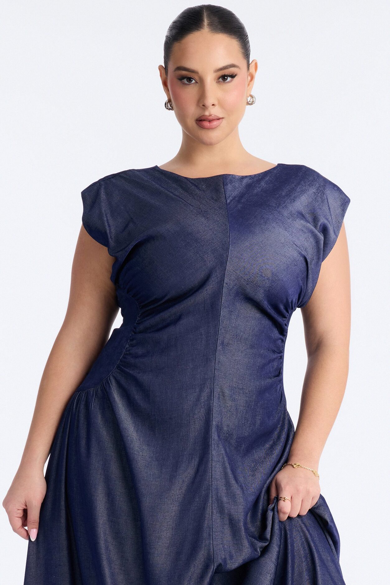 Keeping It Cute Maxi Dress - Dark Wash