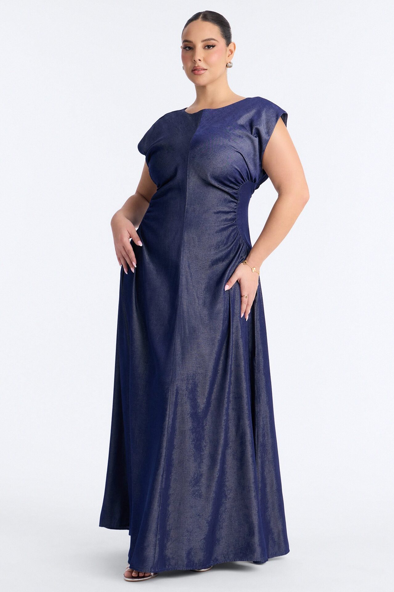 Keeping It Cute Maxi Dress - Dark Wash