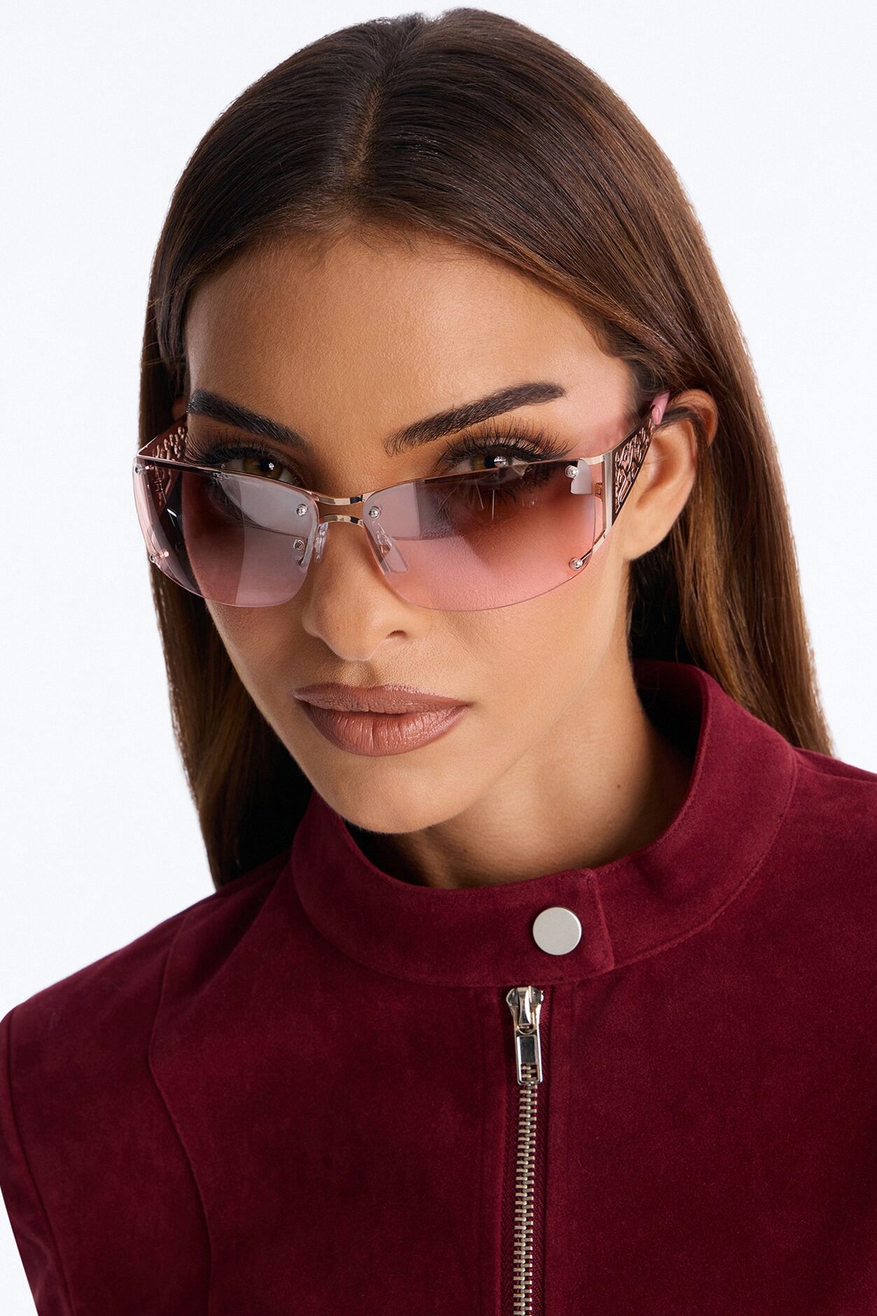 Fairytale Fest Shield Sunglasses - Pink