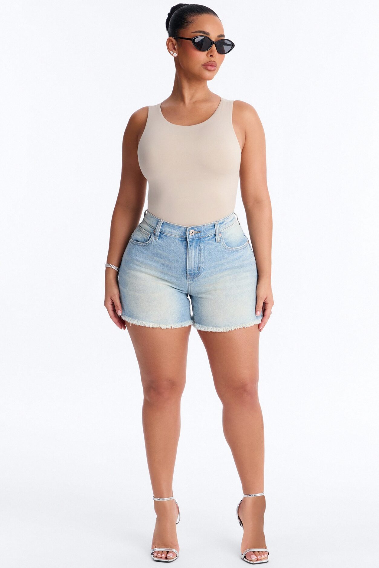 Poppy Sleeveless Bodysuit - Stone