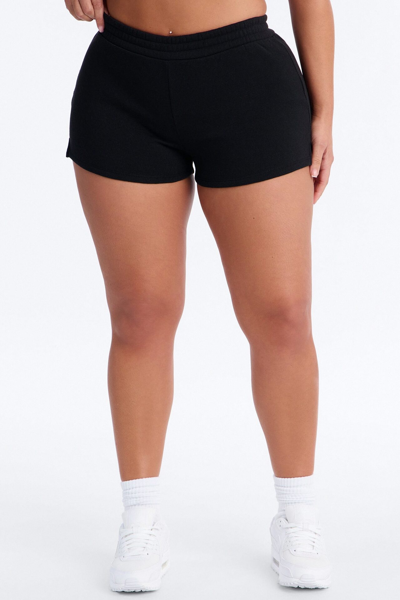 Jessica Fleece Lounge Micro Sweatshort - Black