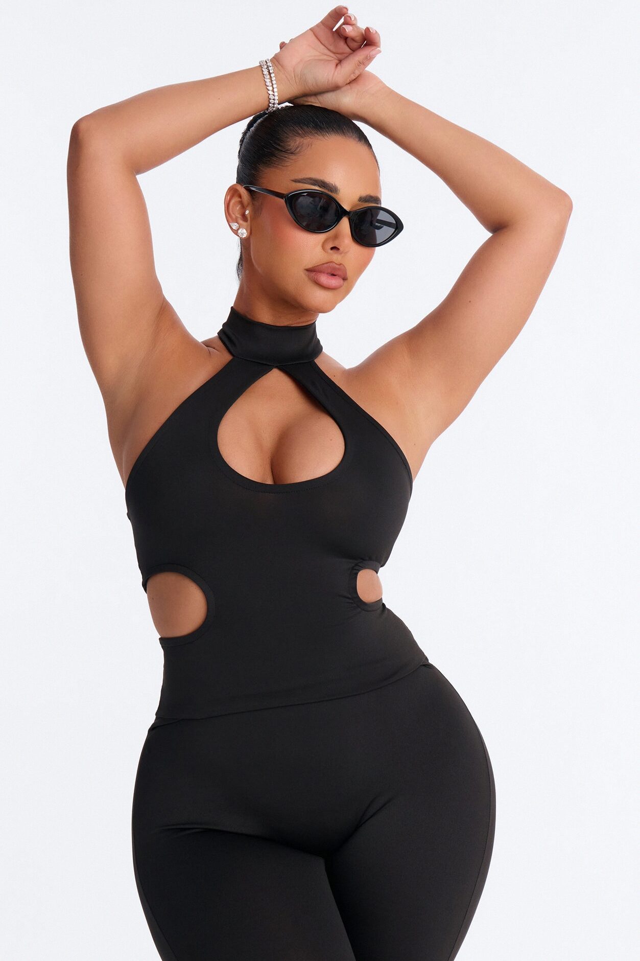 No Rules Halter Jumpsuit - Black