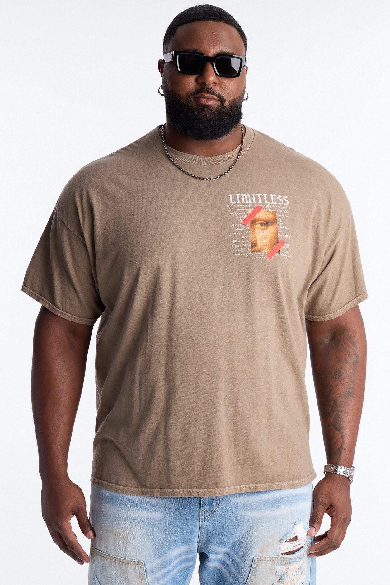 Limitless Art Short Sleeve Tee - Brown