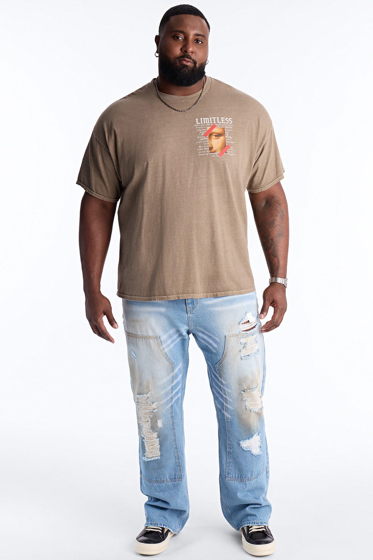 Limitless Art Short Sleeve Tee - Brown