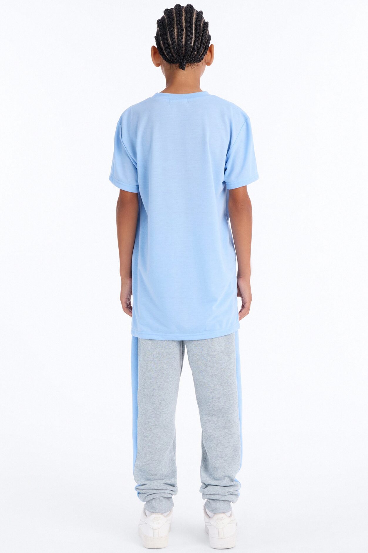 Mini Street Rules Jogger Pant Set - Blue/combo