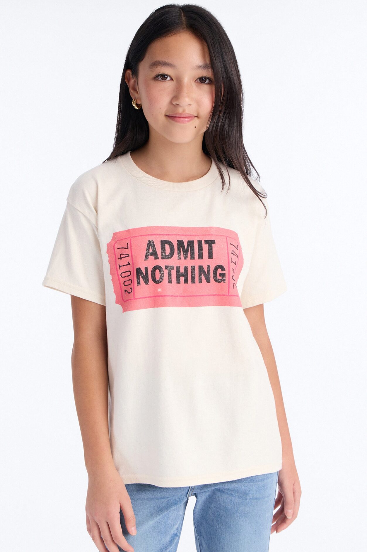 Mini Admit Nothing Short Sleeve Tee - Cream