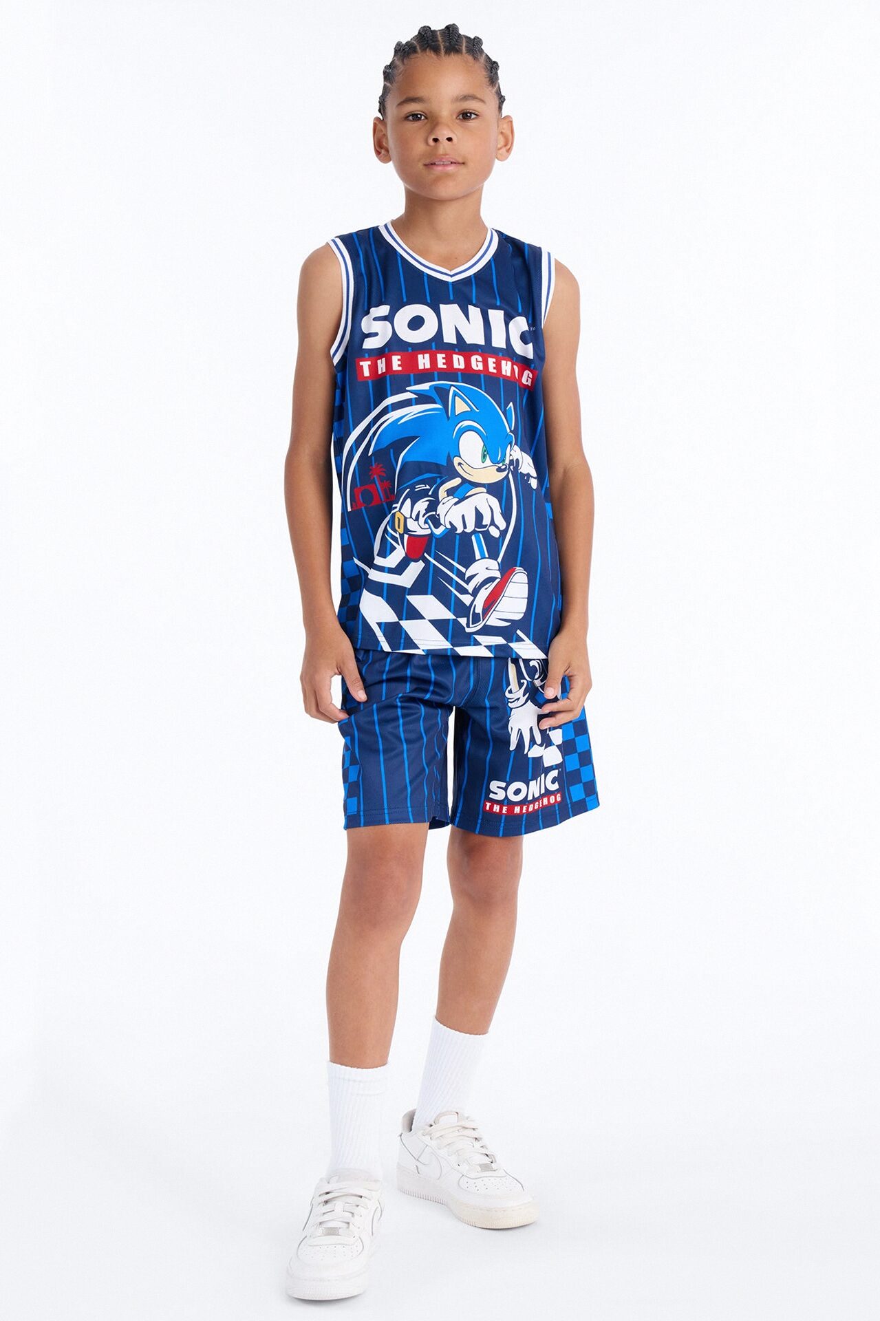Mini Sonic Super Fast Short Set - Navy