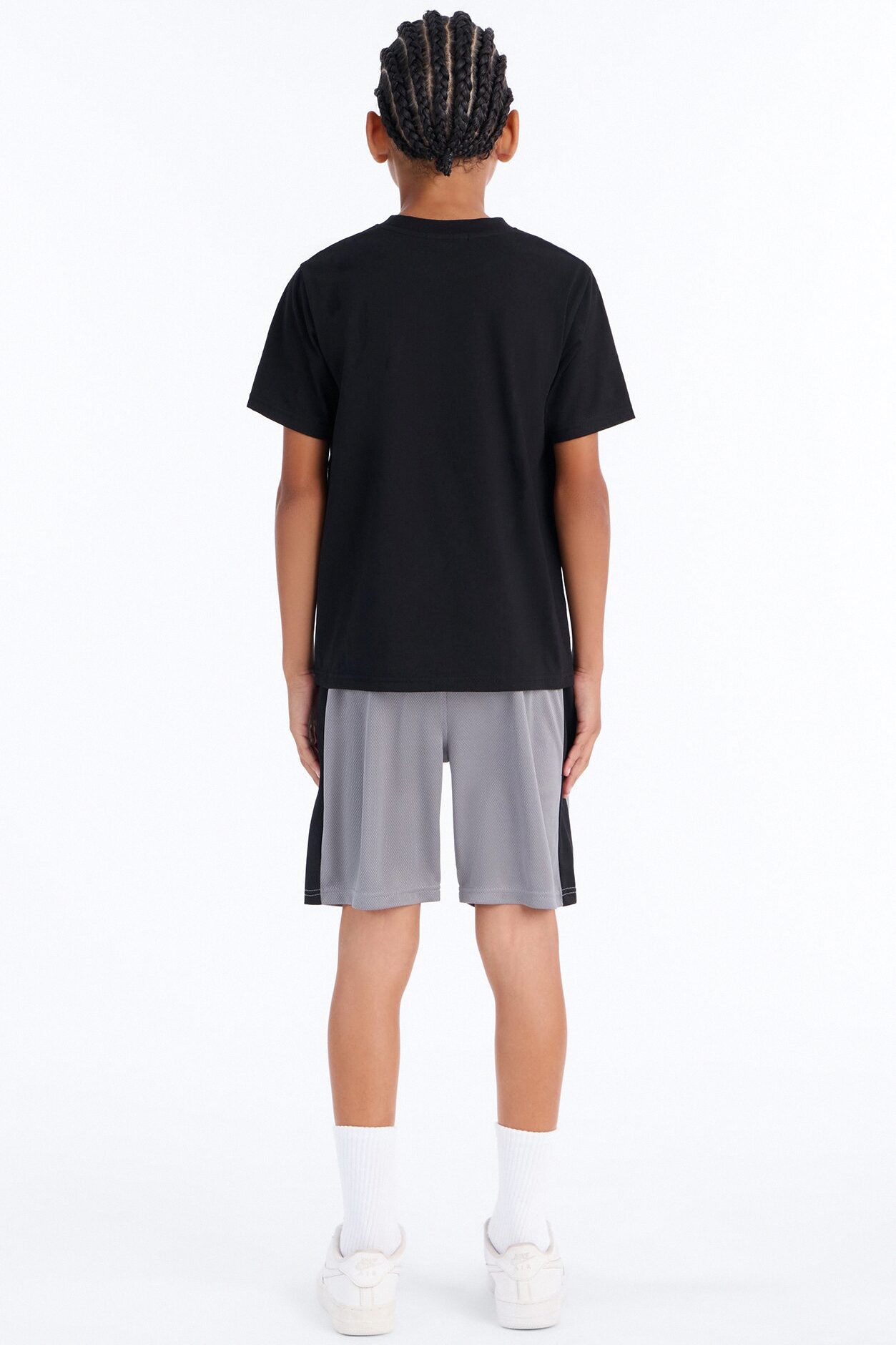 Mini NYC Things Mesh Short Set - Black/combo