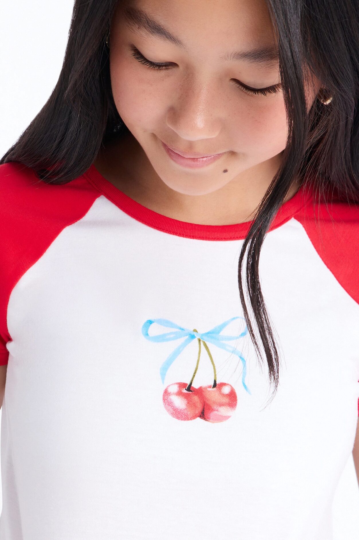 Mini So Very Cherry Short Set - Red/White