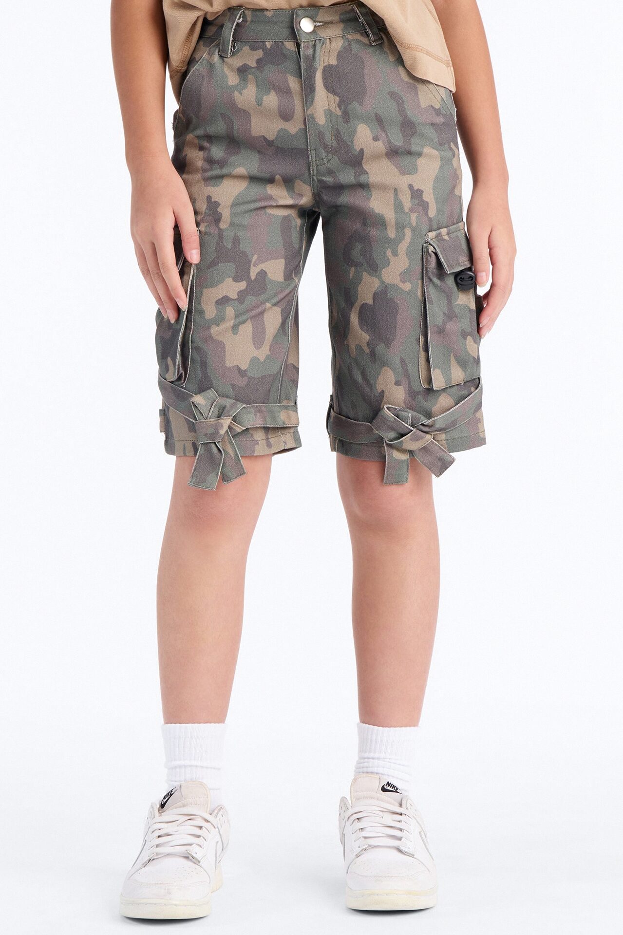 Mini Be Who You Are Camo Cargo Jorts - Camouflage