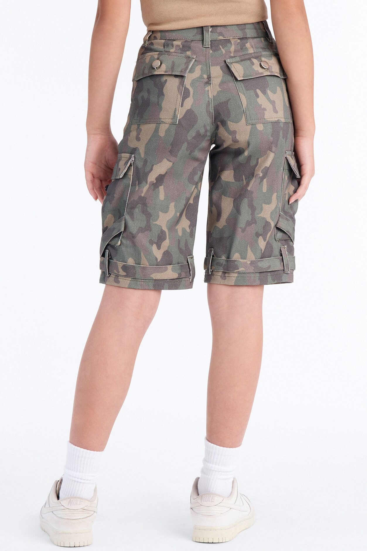 Mini Be Who You Are Camo Cargo Jorts - Camouflage