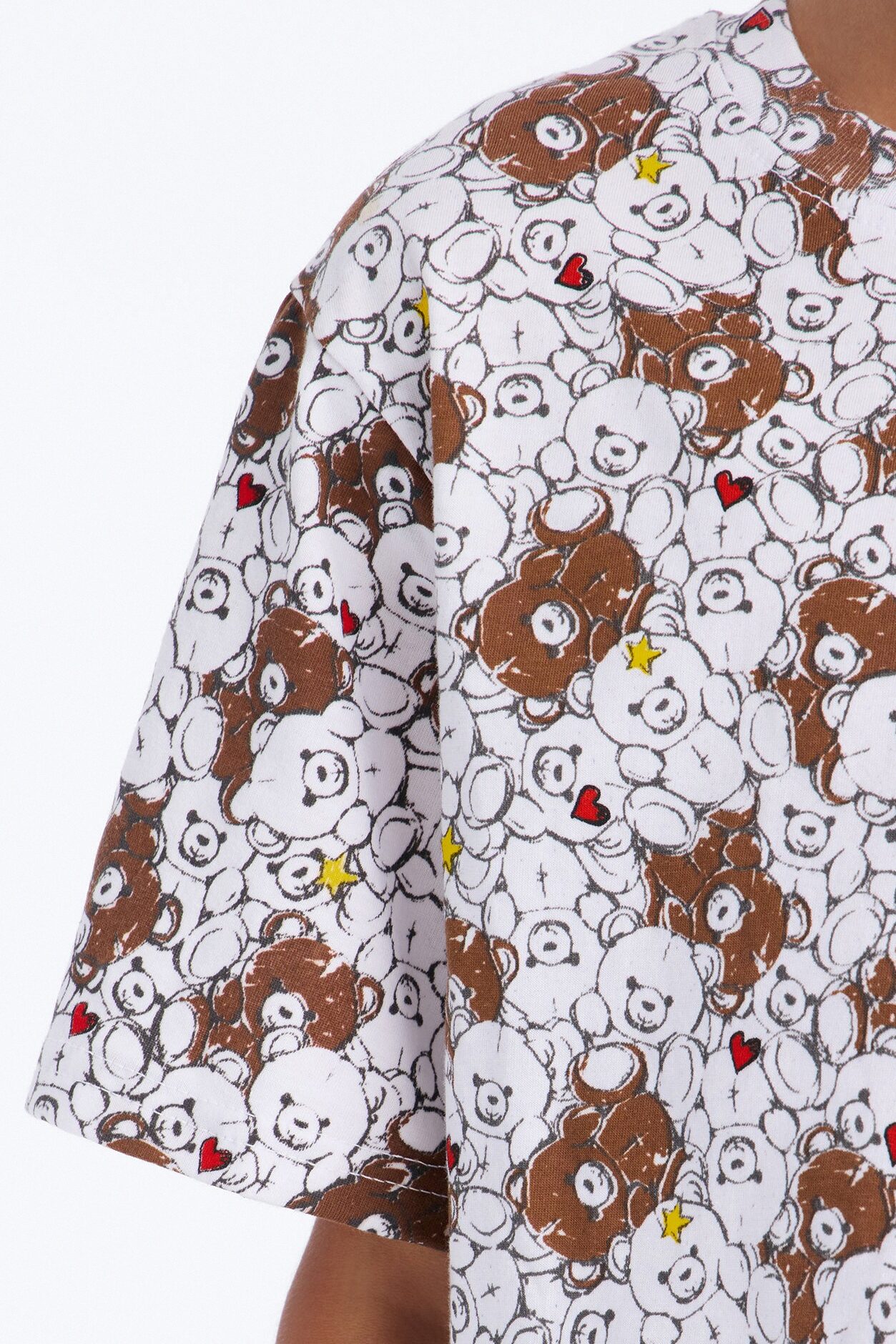 Mini Bears Everywhere Short Set - Brown/combo
