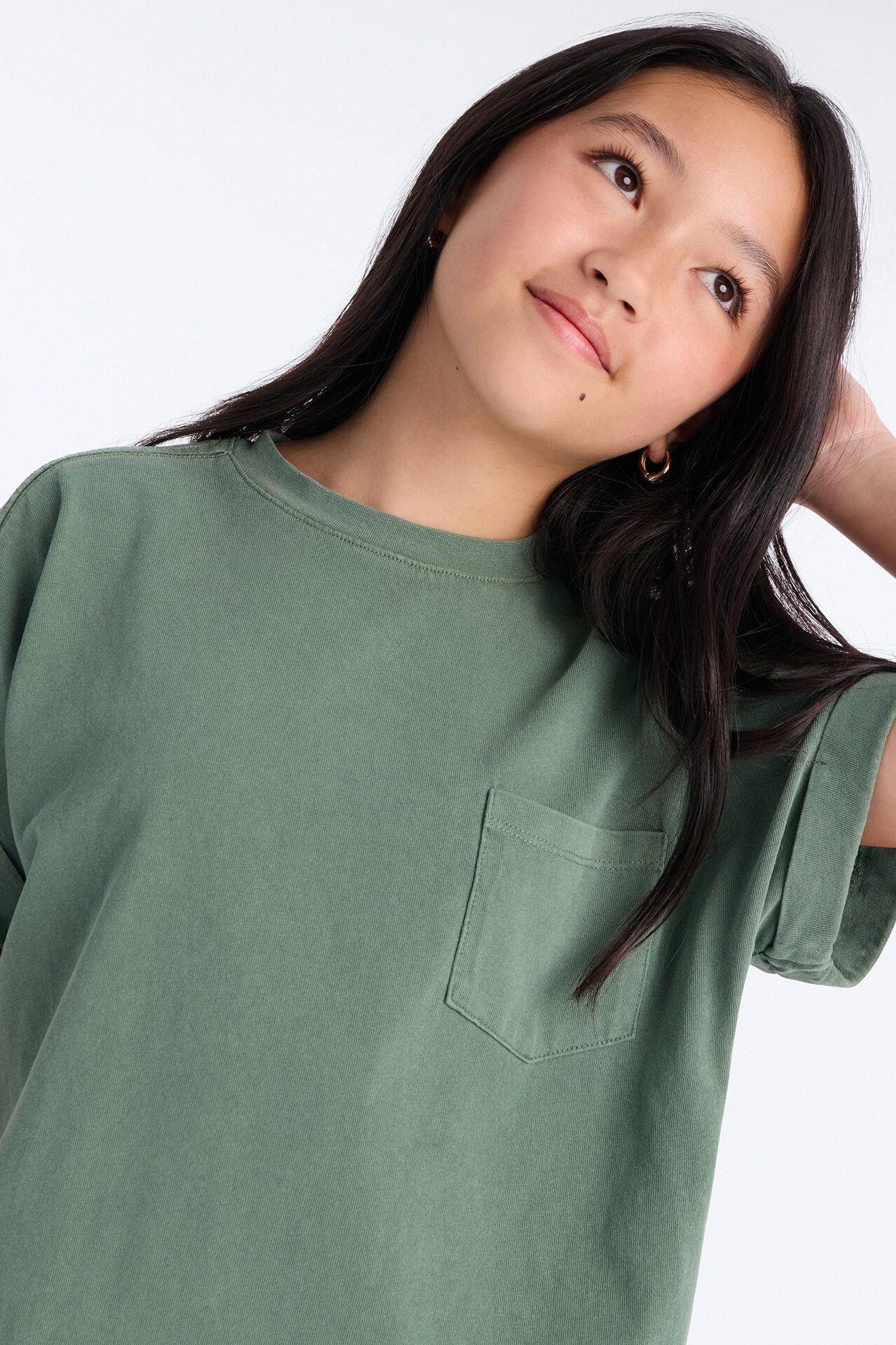 Mini Krystal TShirt Dress - Green