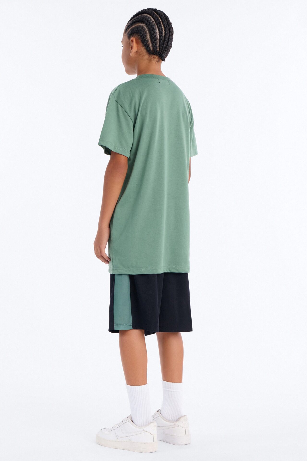 Mini The Real MVP Short Set - Olive/combo