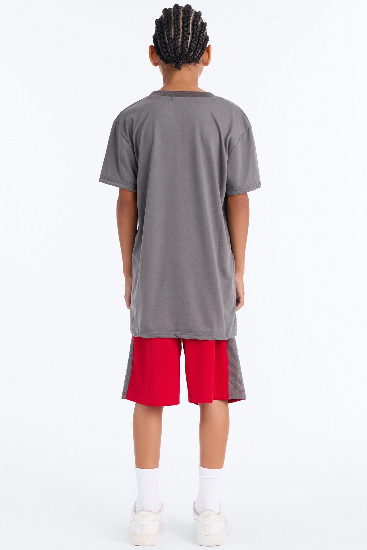 Mini Winning Is My Goal Short Set - Grey/combo
