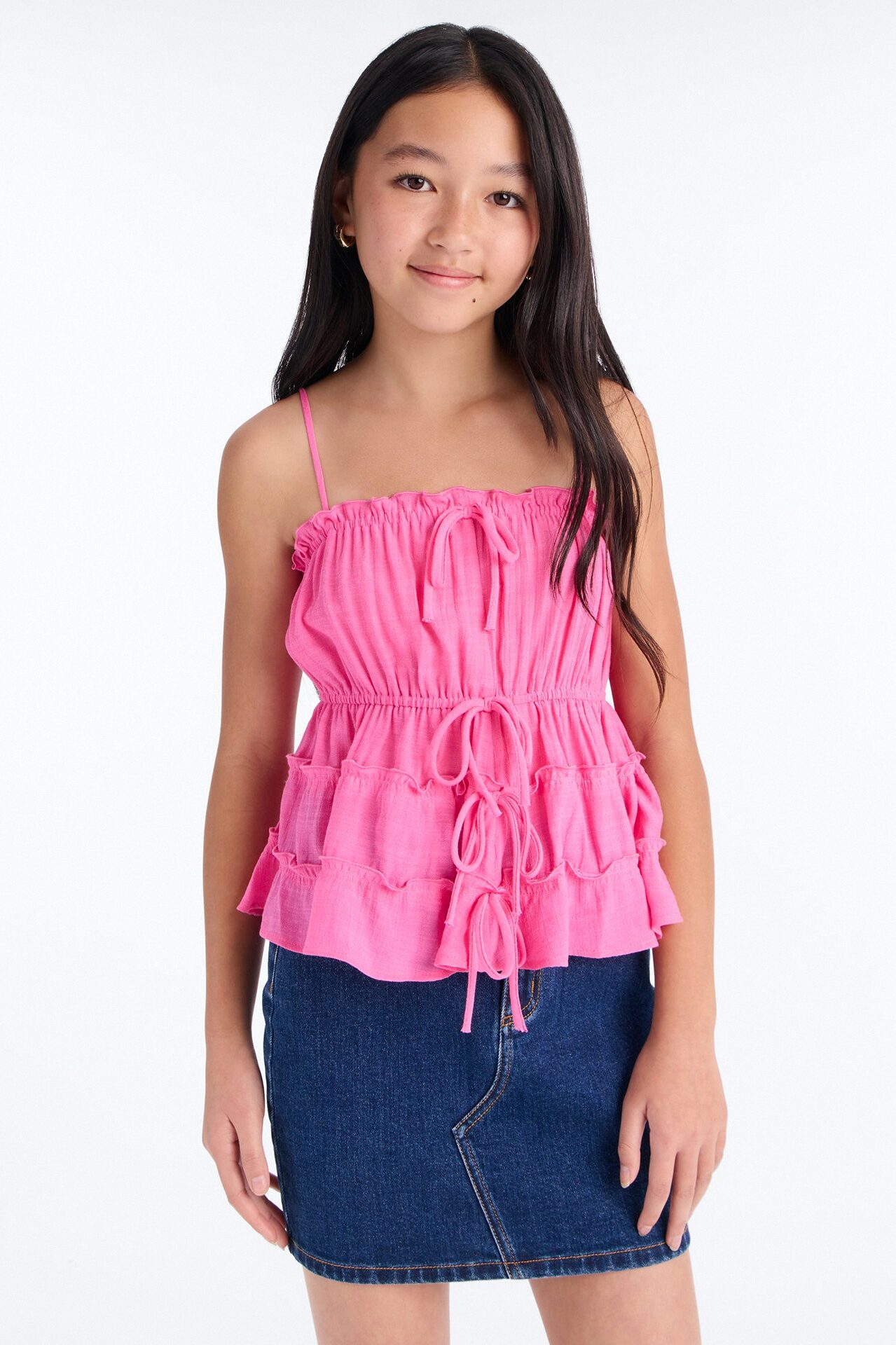 Mini Griselda Babydoll Top - Pink