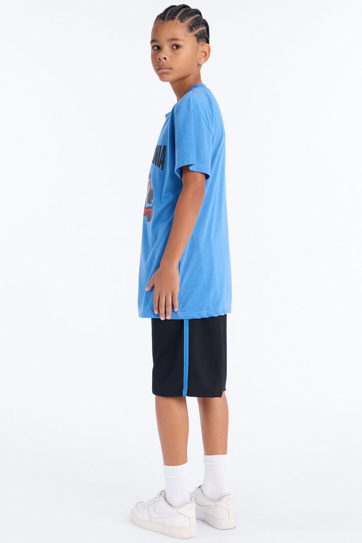 Mini California Racing Short Set - Blue/combo