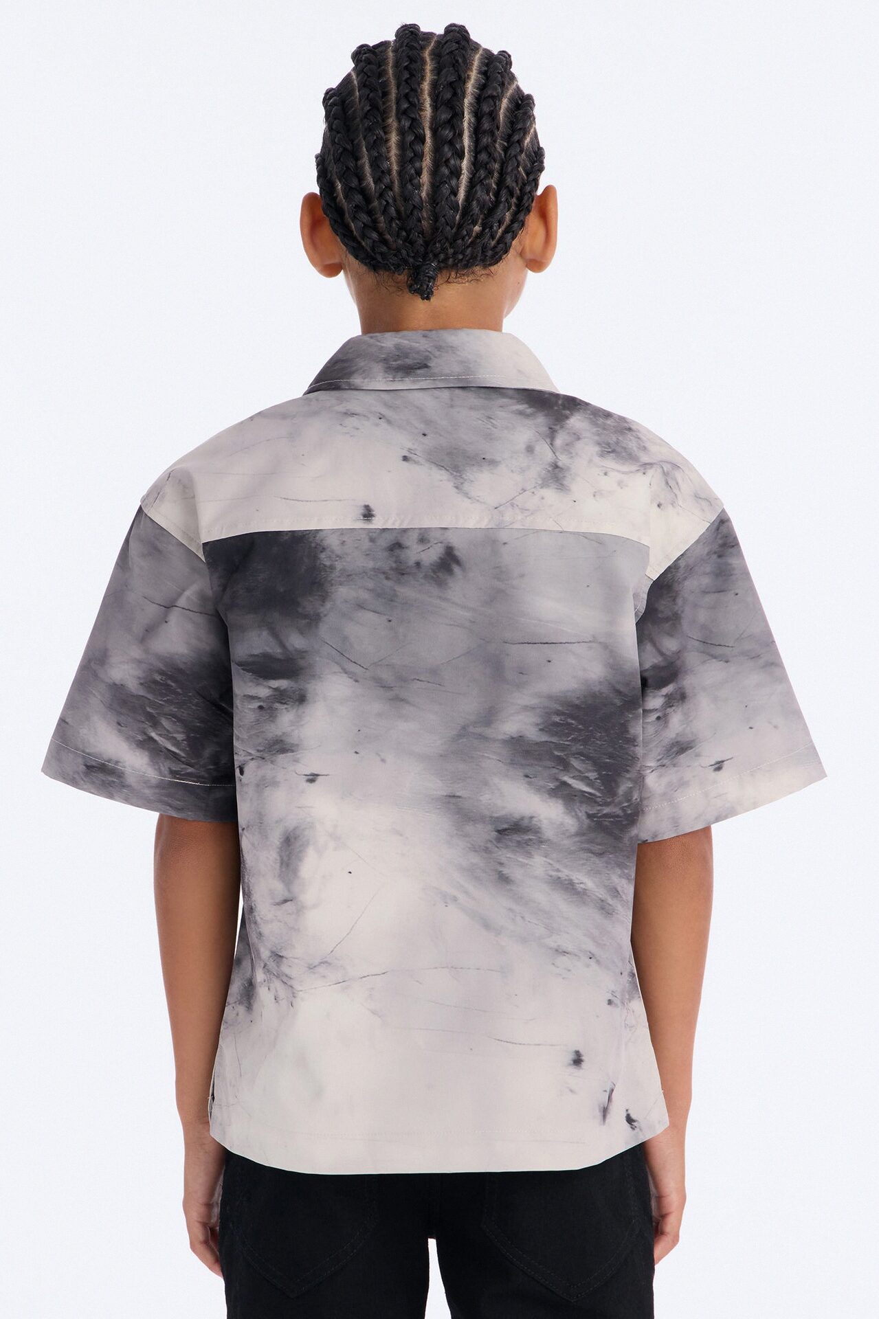 Mini Smokey Zip Polo - Grey