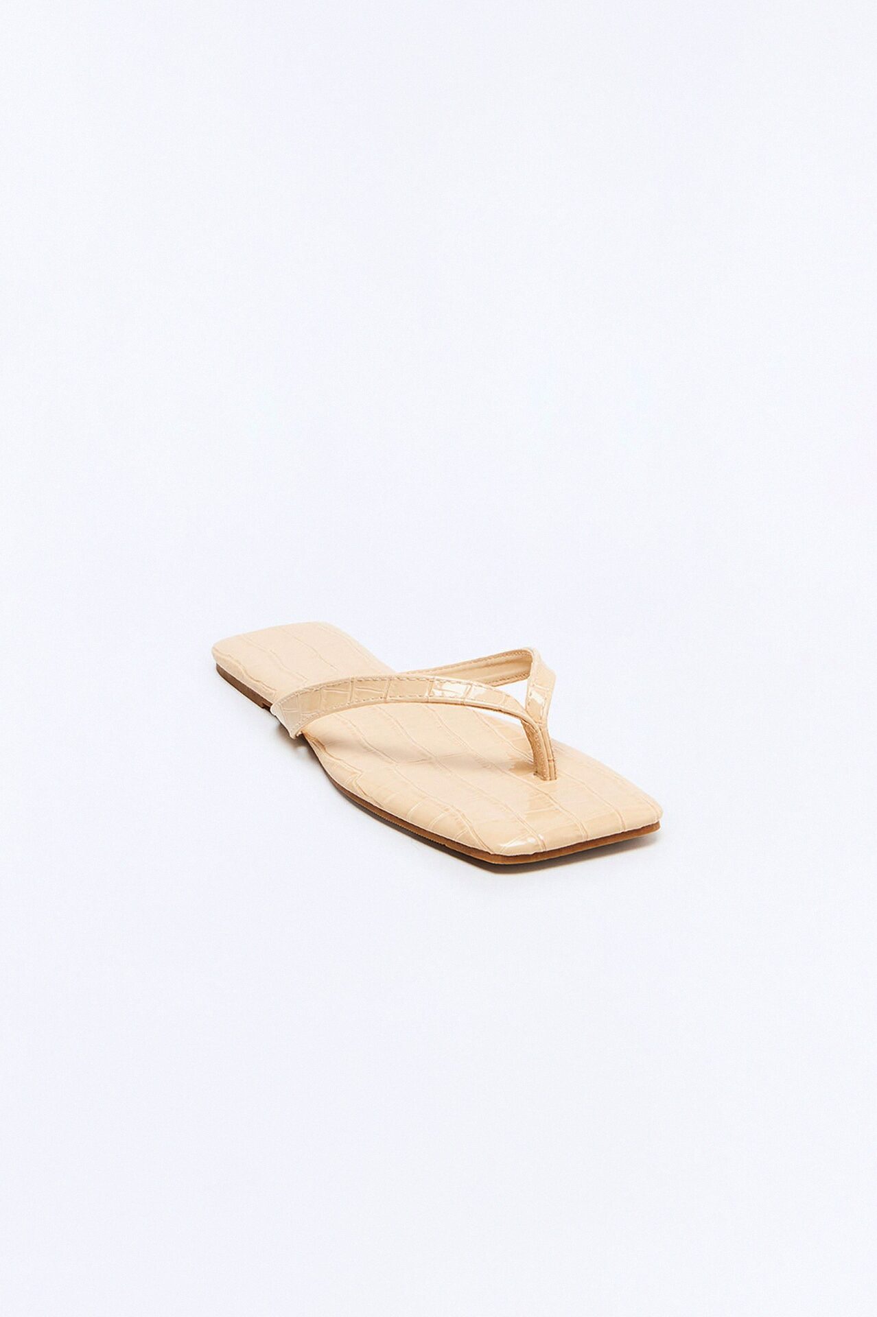Capeside Square Toe Flip Flops - Beige