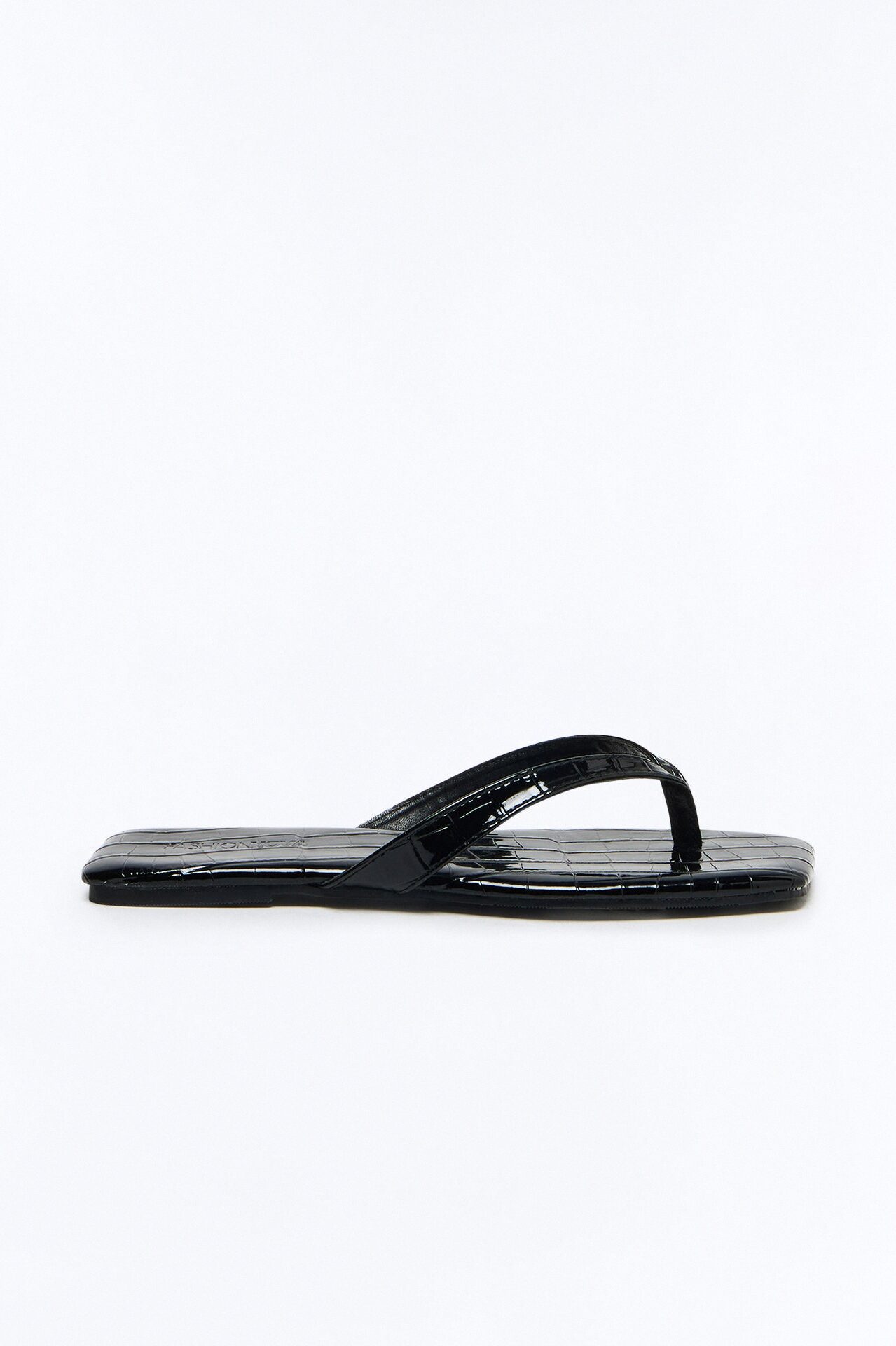 Capeside Square Toe Flip Flops - Black