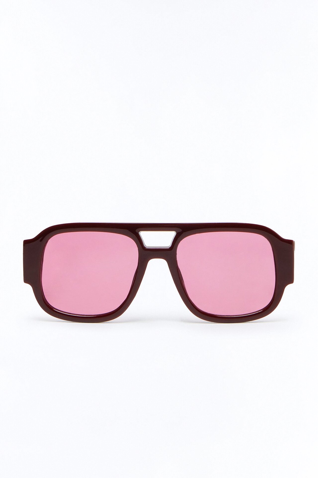 Jet Set Aviator Sunglasses - Burgundy