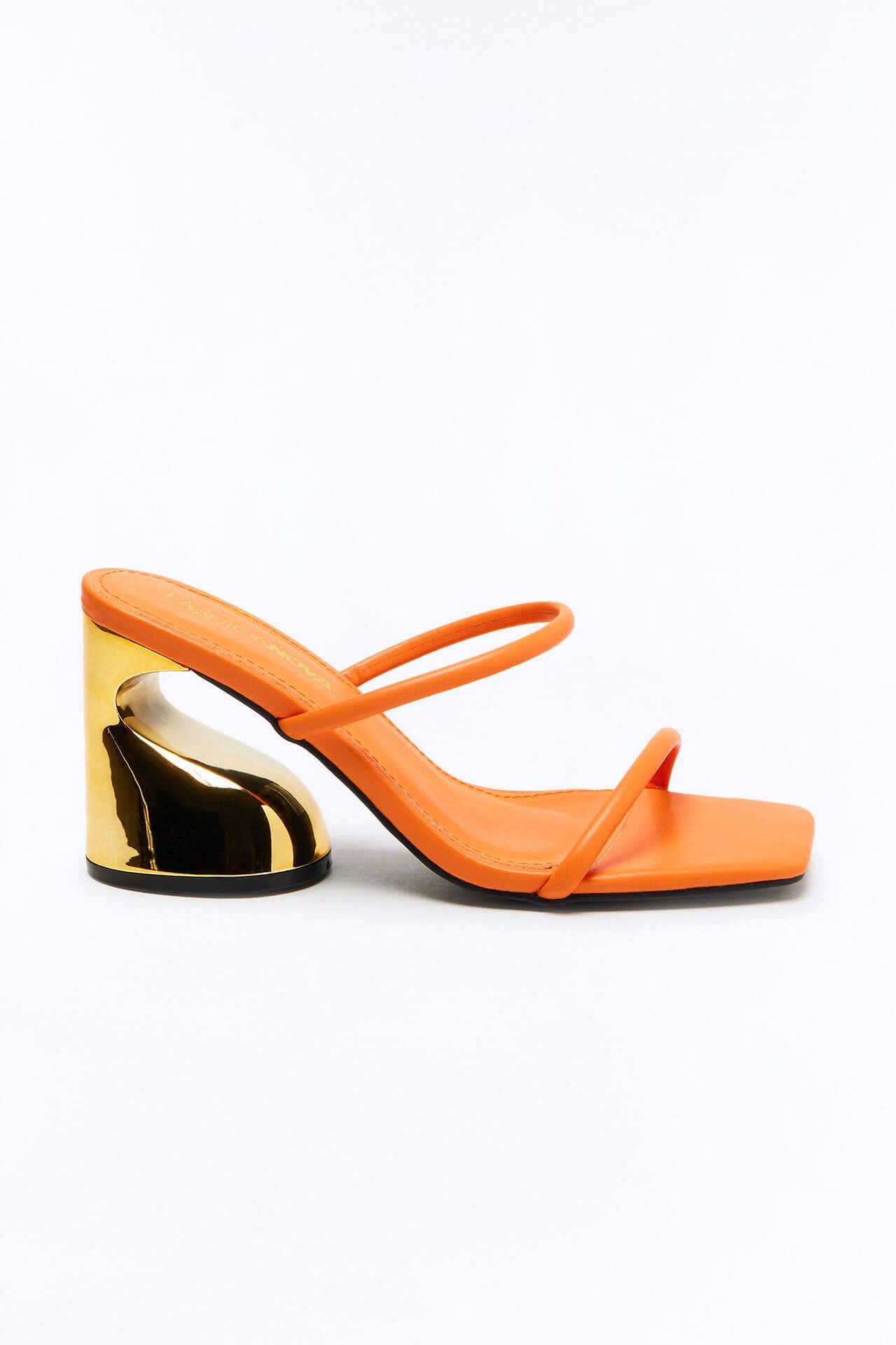 Try Your Luck Novelty Mules - Orange