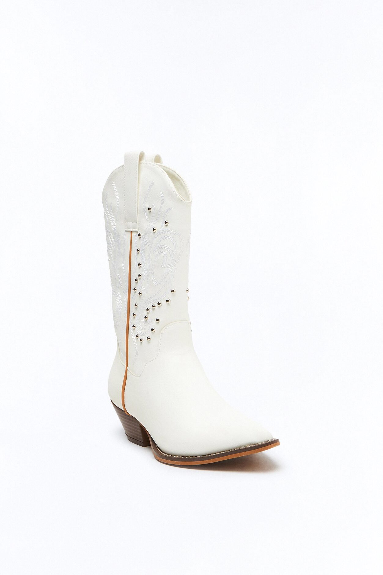 Rustic Cowboy Boots - White