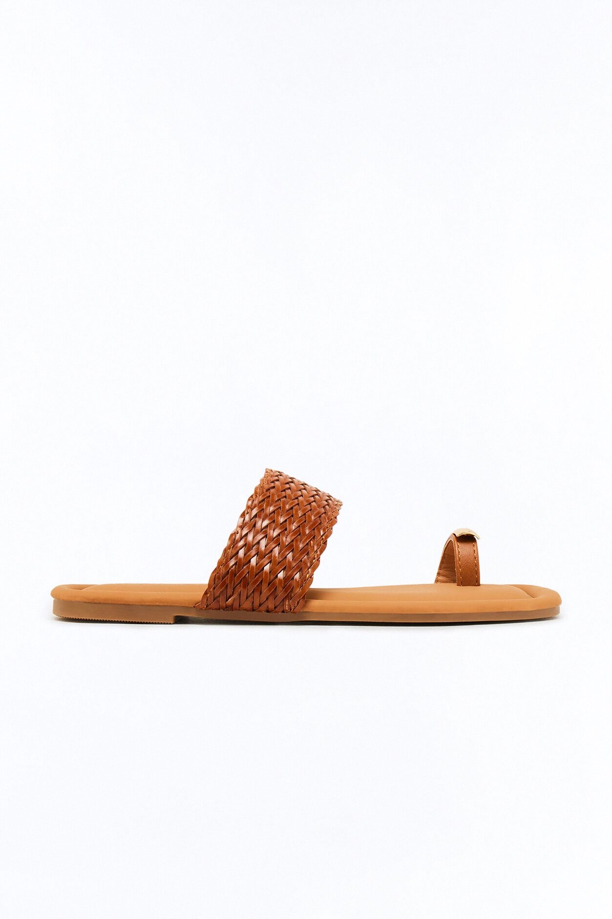 On Island Time Hardware Toe Ring Sandals - Brown