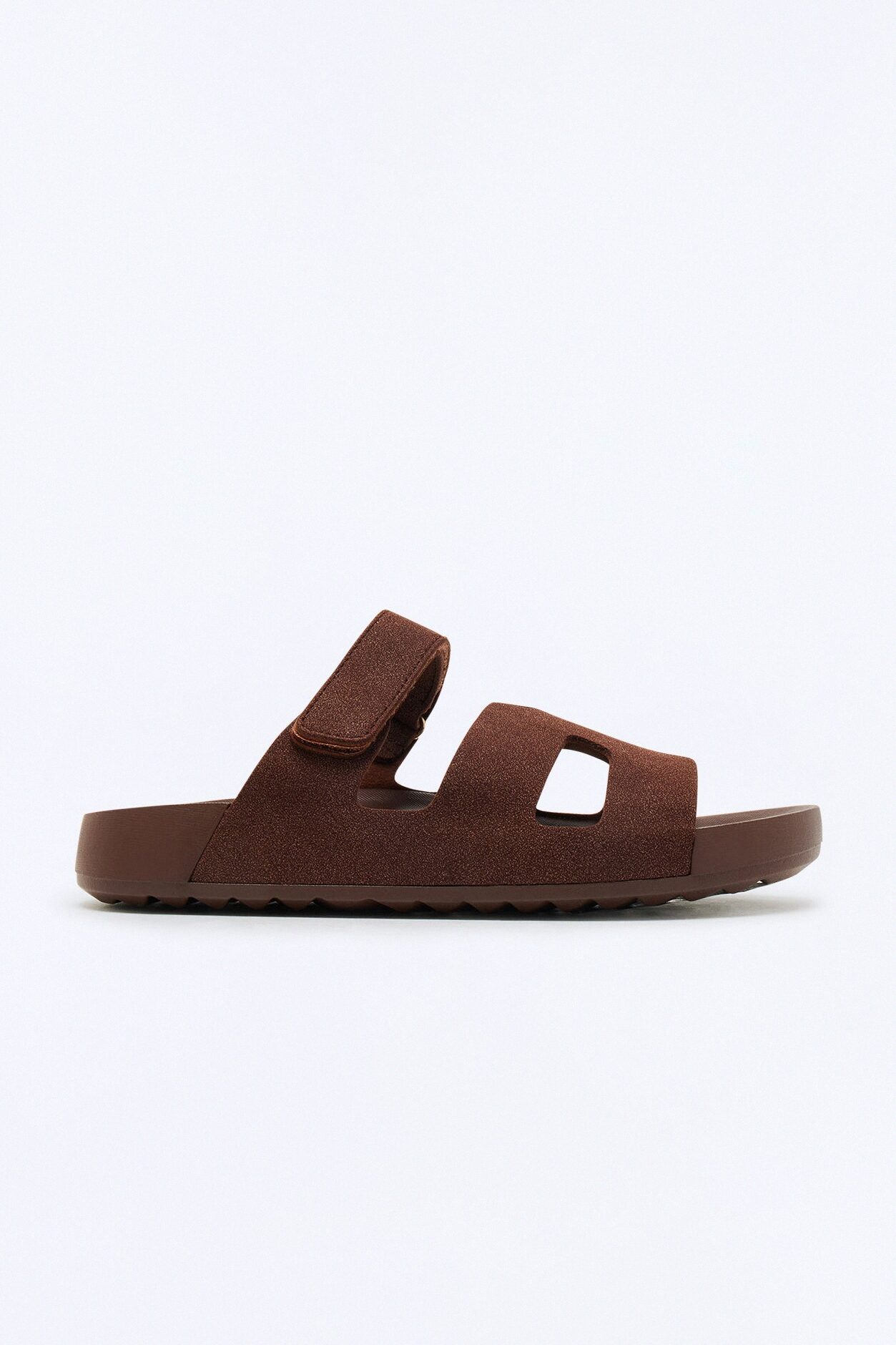 Mack Faux Suede Slides - Chocolate