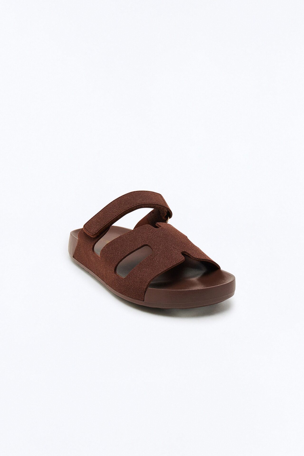 Mack Faux Suede Slides - Chocolate