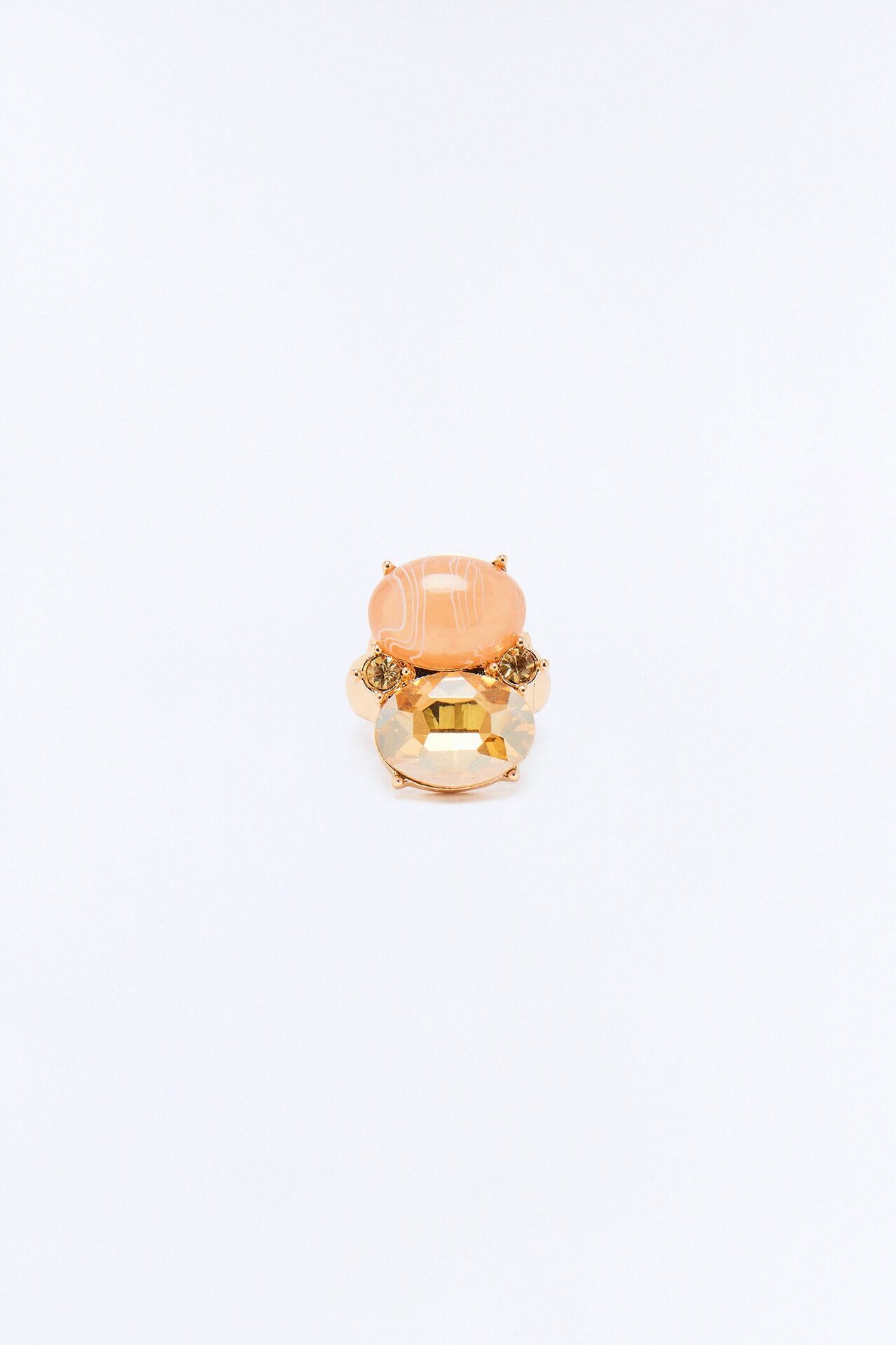 Golden Escape Statement Ring - Gold/combo