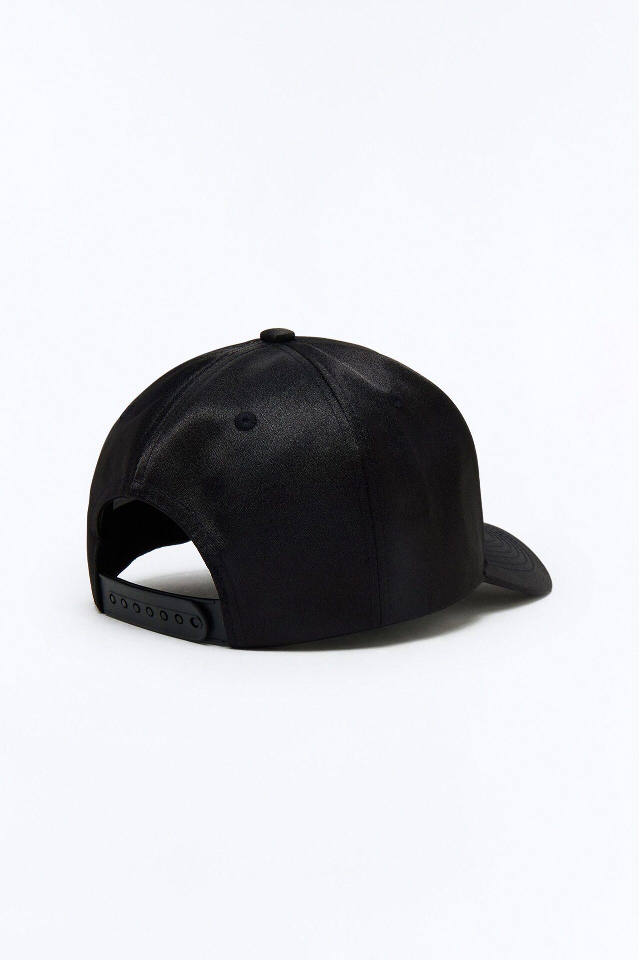 Puerto Rico Structured Satin Snapback Hat - Black