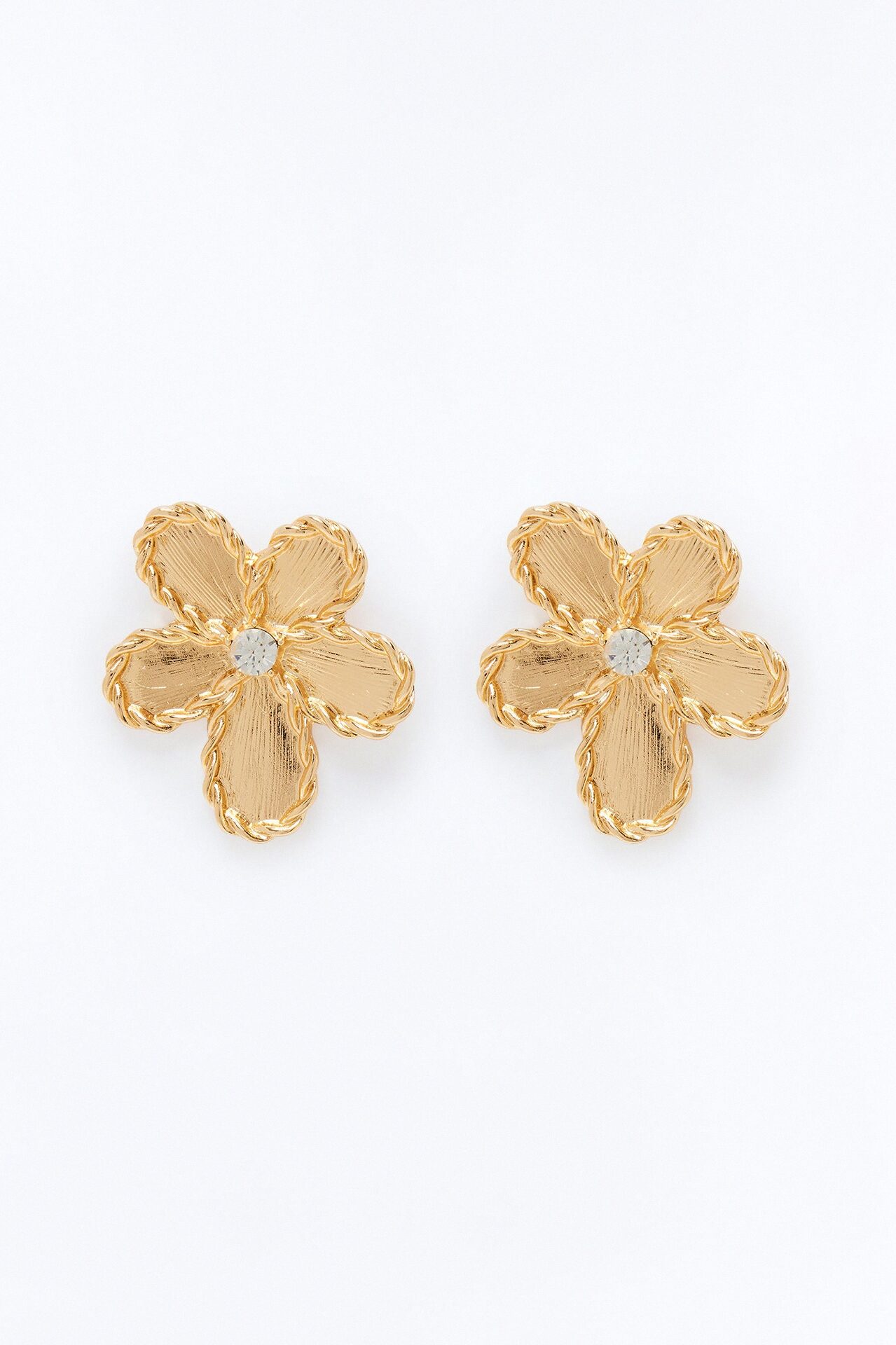 Daisies Drop Earrings - Gold