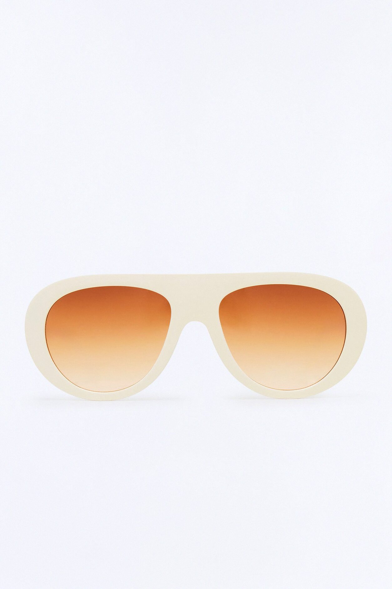 Salty Tan Shield Sunglasses - Ivory