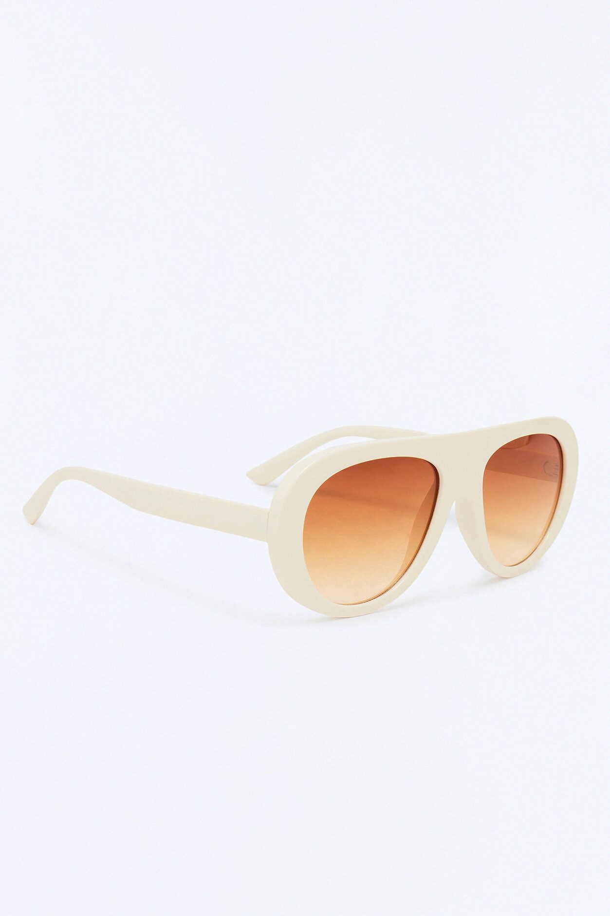Salty Tan Shield Sunglasses - Ivory