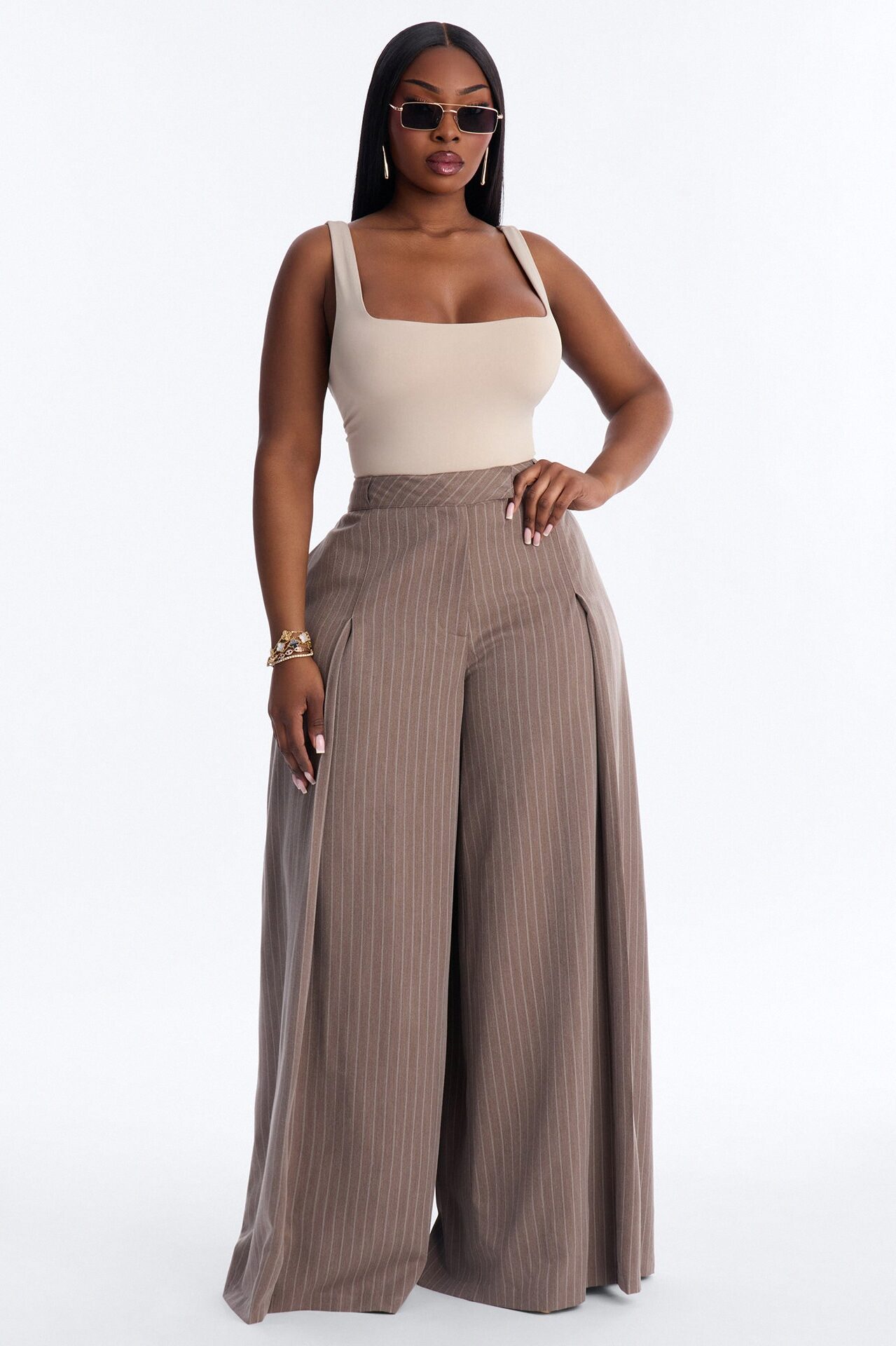 Back To Basic Double Lined Bodysuit - Stone