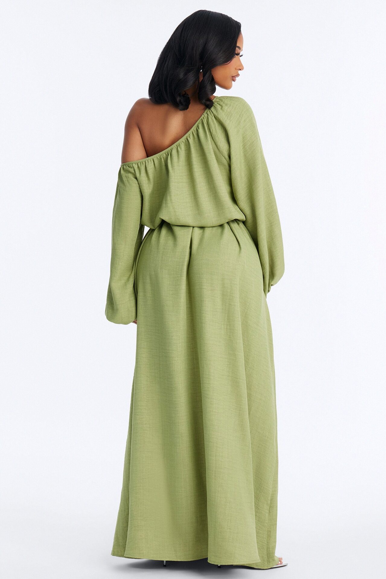 Tianna Tie Waist Maxi Dress - Chartreuse