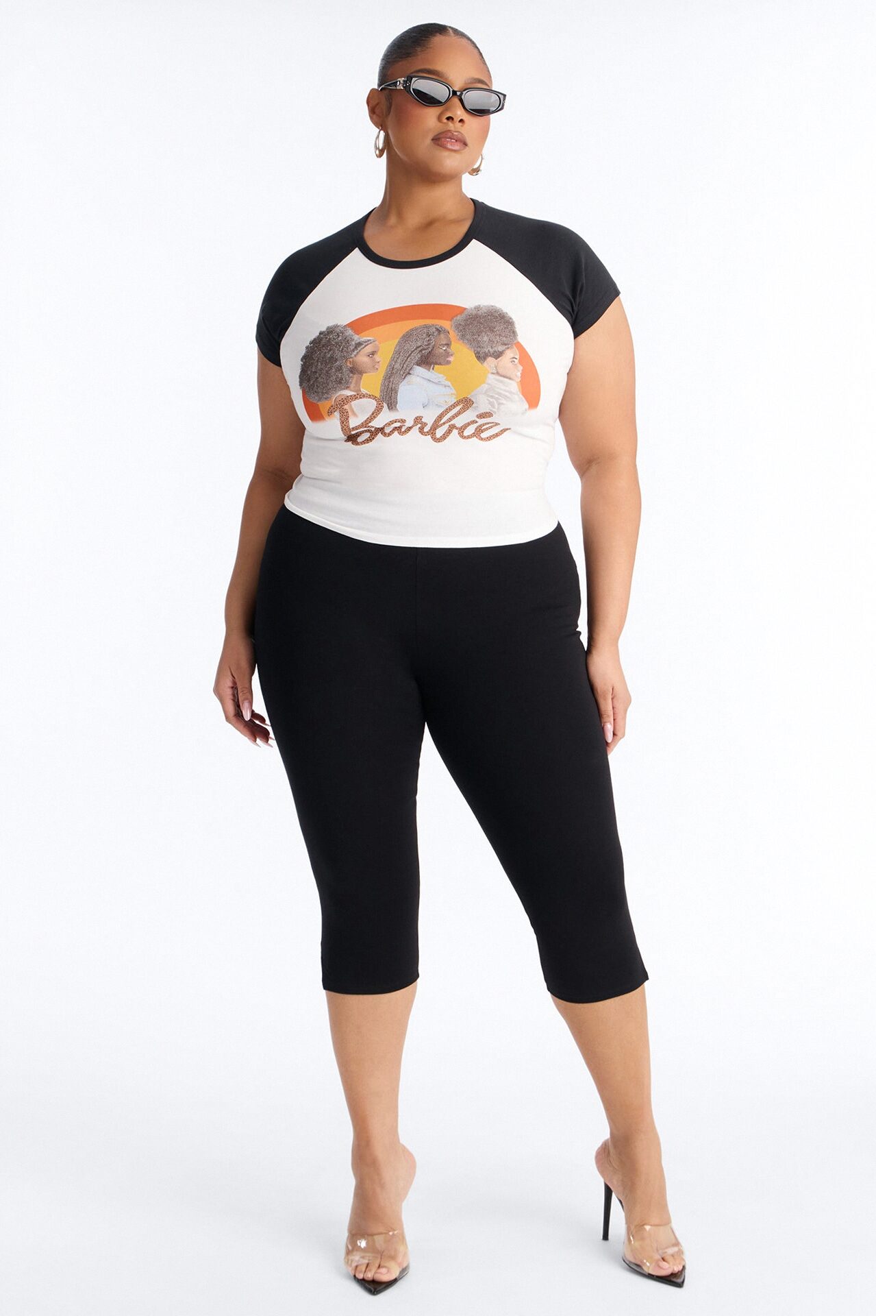 Barbie BHM Raglan Baby Tee - White