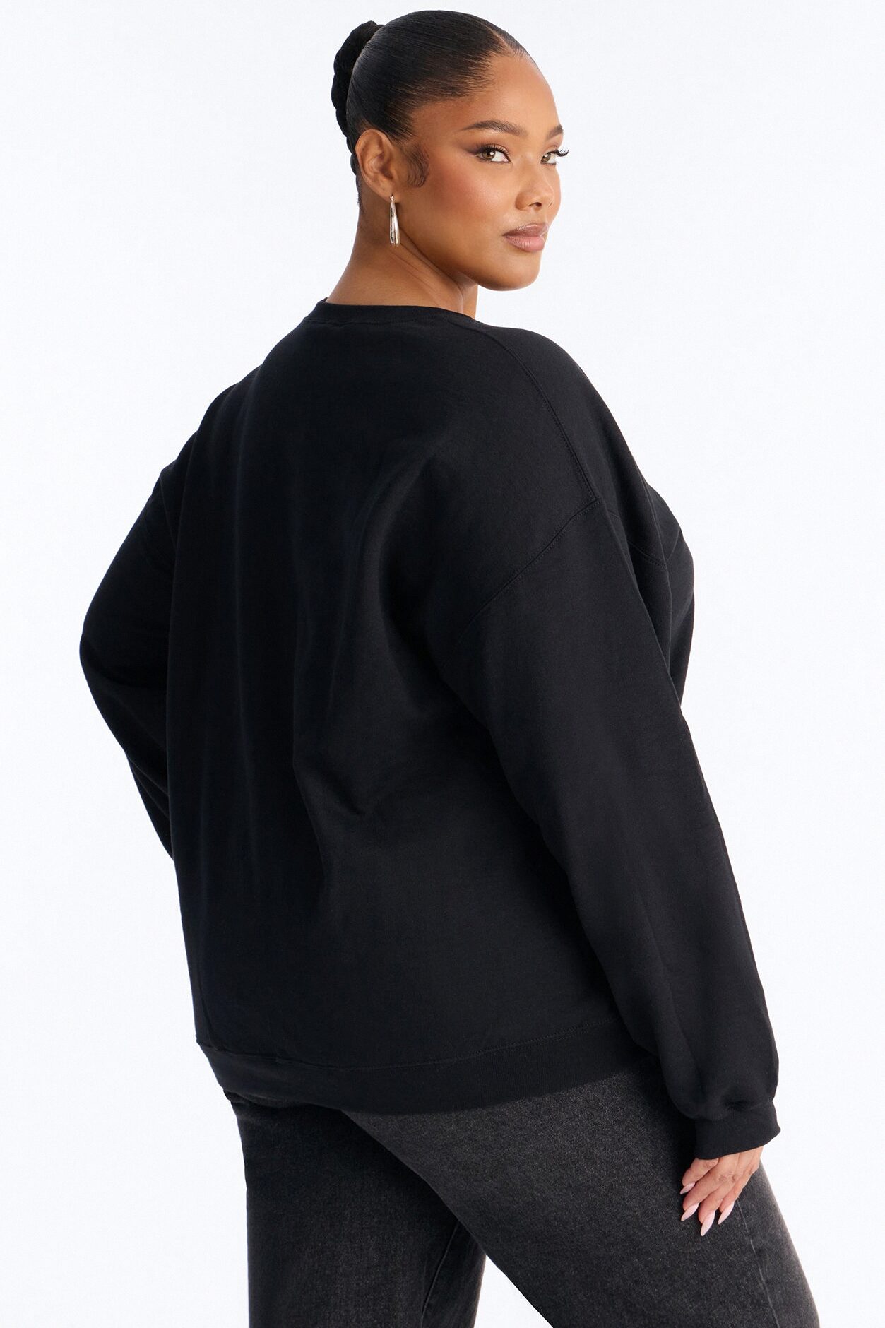 Trophy Wife Fleece Sweatshirt - Black