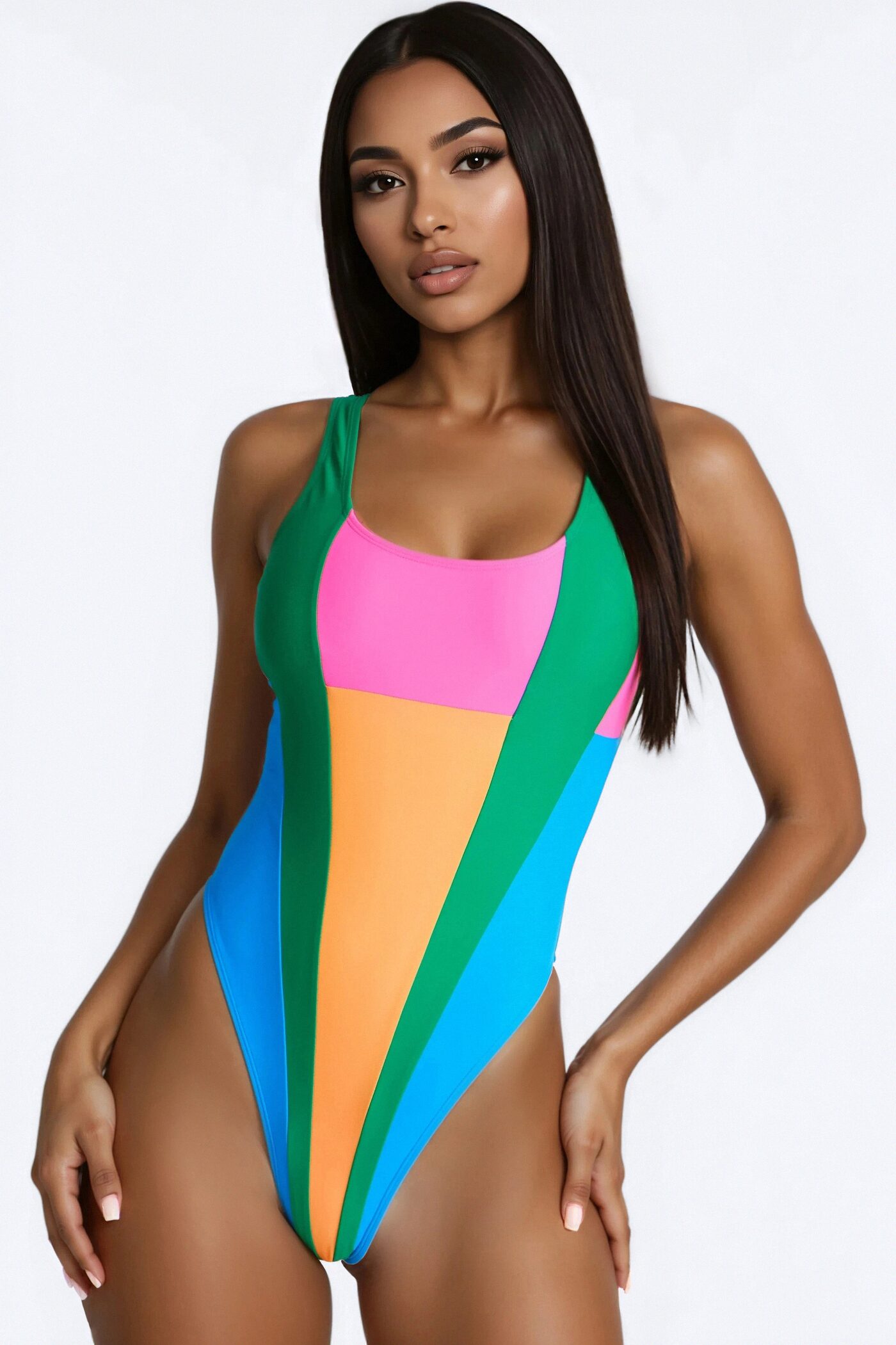 Manhattan Beach Moment 1 Piece Swimsuit - Multi Color