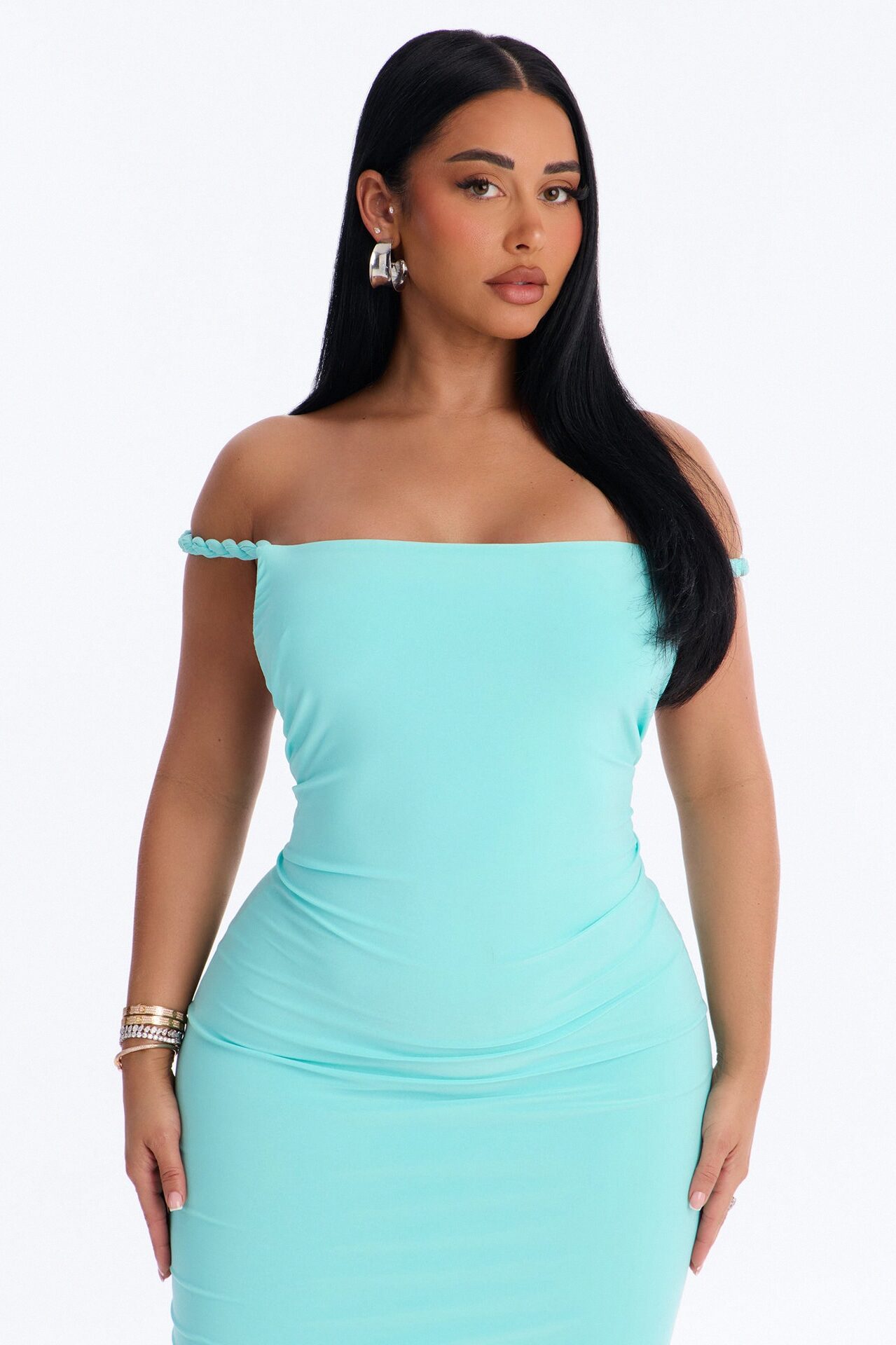 Sabina Twist Backless Maxi Dress - Mint