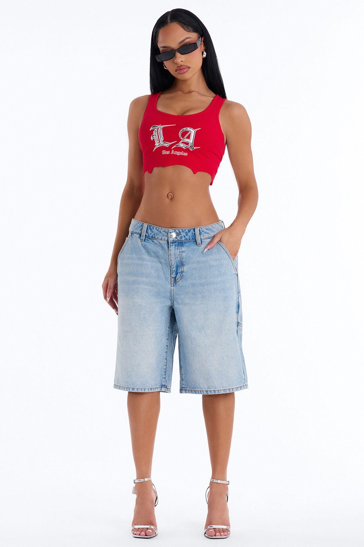 Kendale Non Stretch Denim Jorts - Light Wash