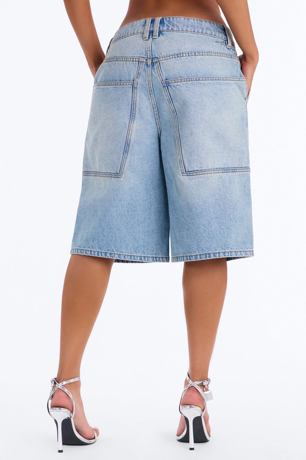 Kendale Non Stretch Denim Jorts - Light Wash