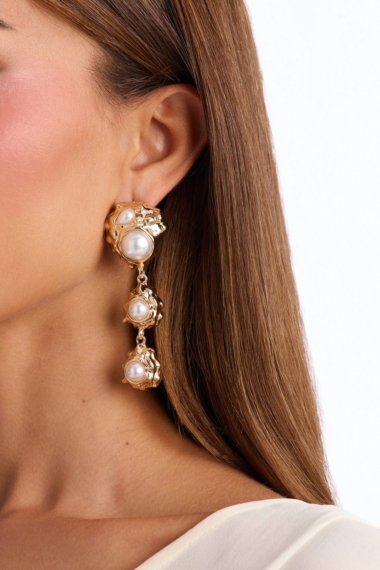 Just Out Hardware Drop Earrings - Gold