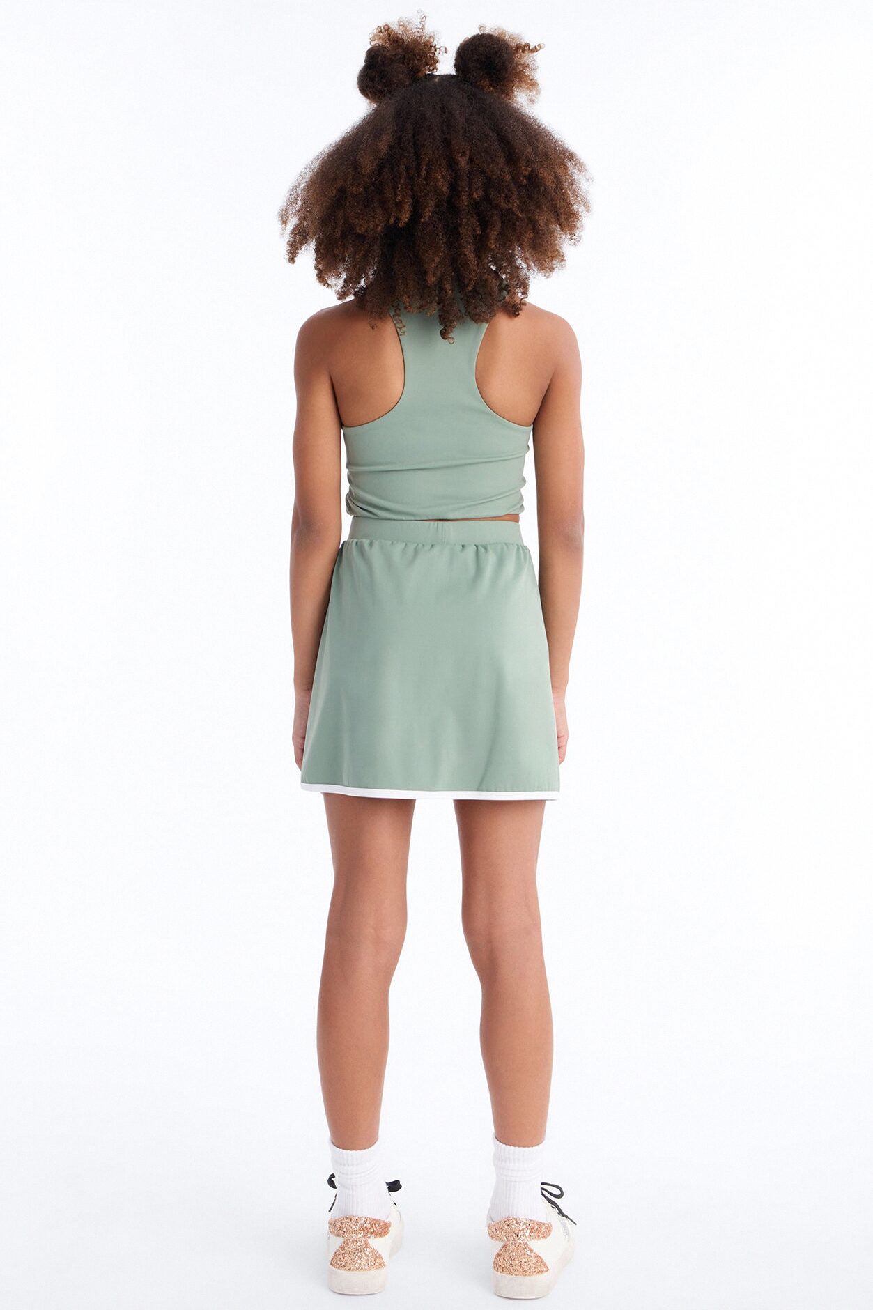 Mini Sweet Serve Skort Set - Sage