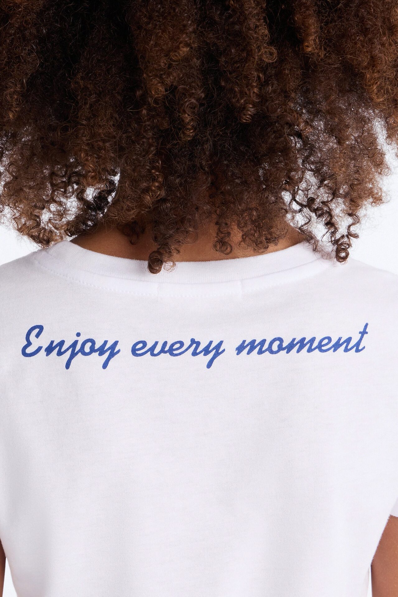 Mini Enjoying Every Moment Short Set - White/Blue