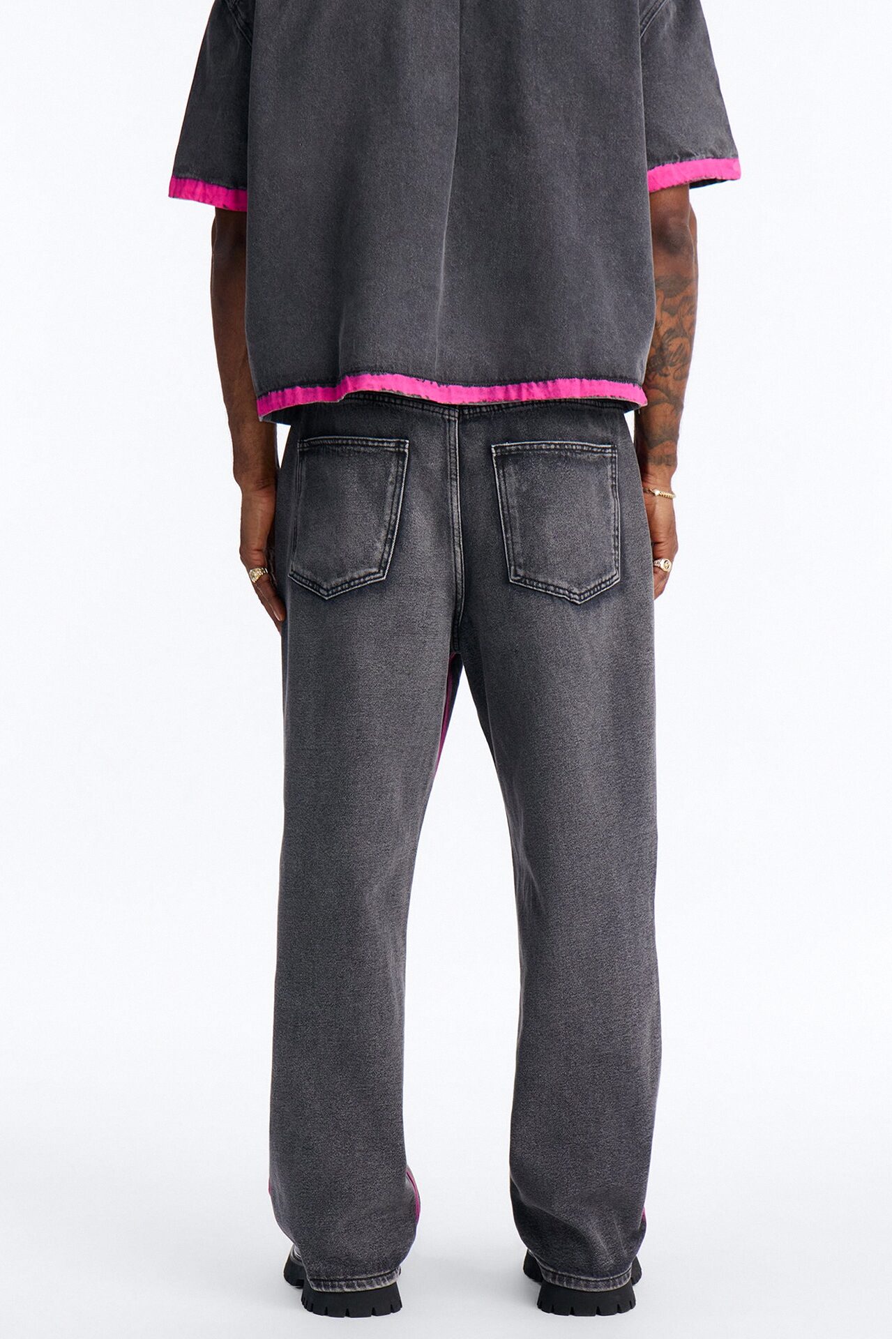 Baggy In My Aura Jeans - Black Wash