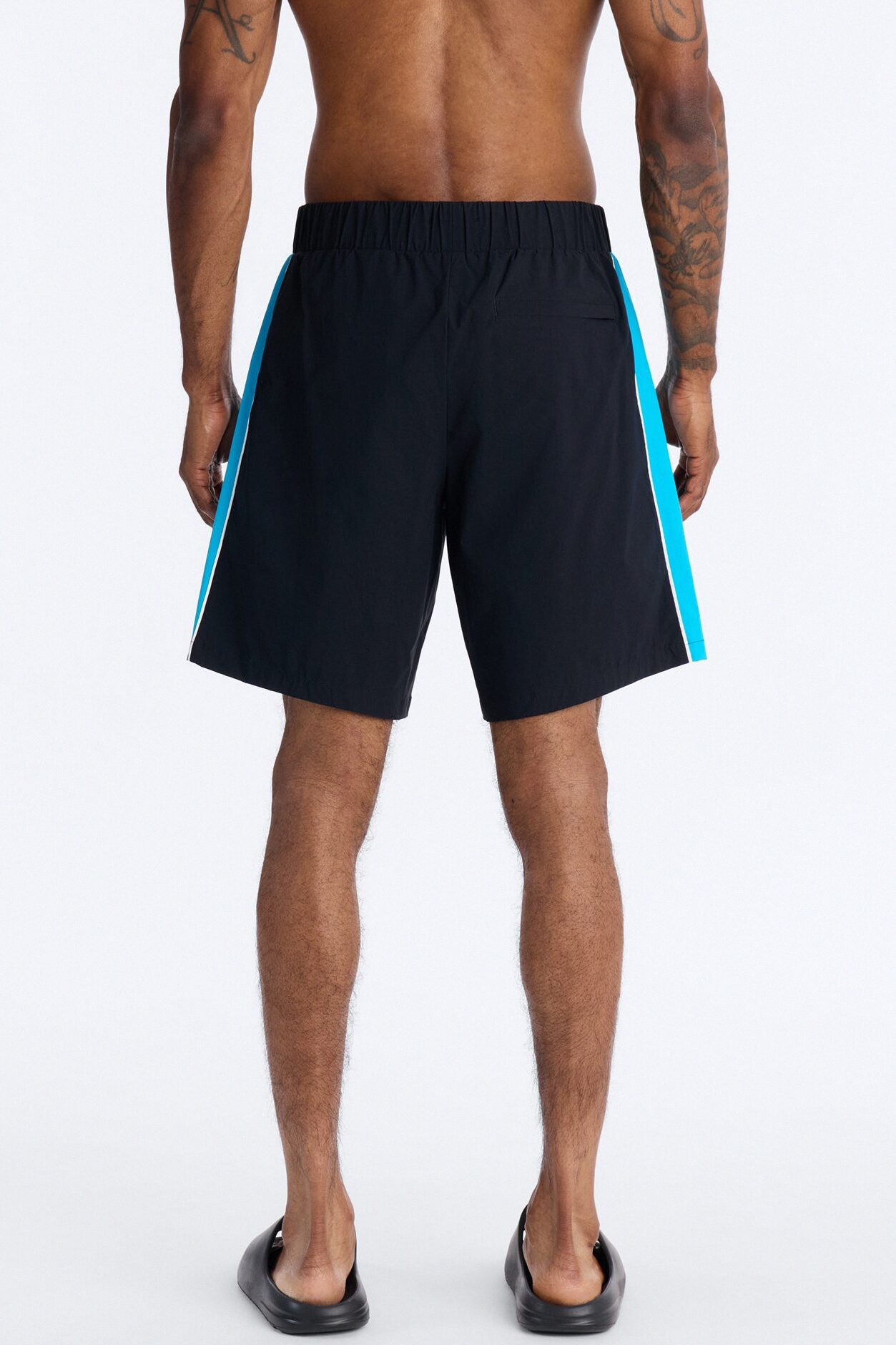Everyday Stretch Paneled Boardshorts 9″ - Black/Blue