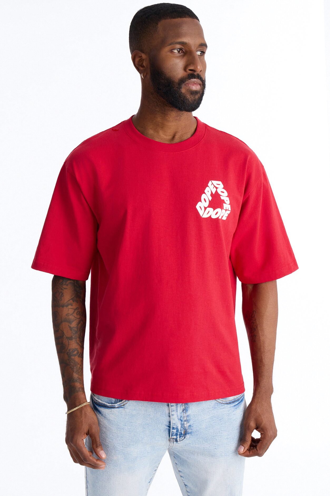 Dope Boxy Short Sleeve Tee - Red